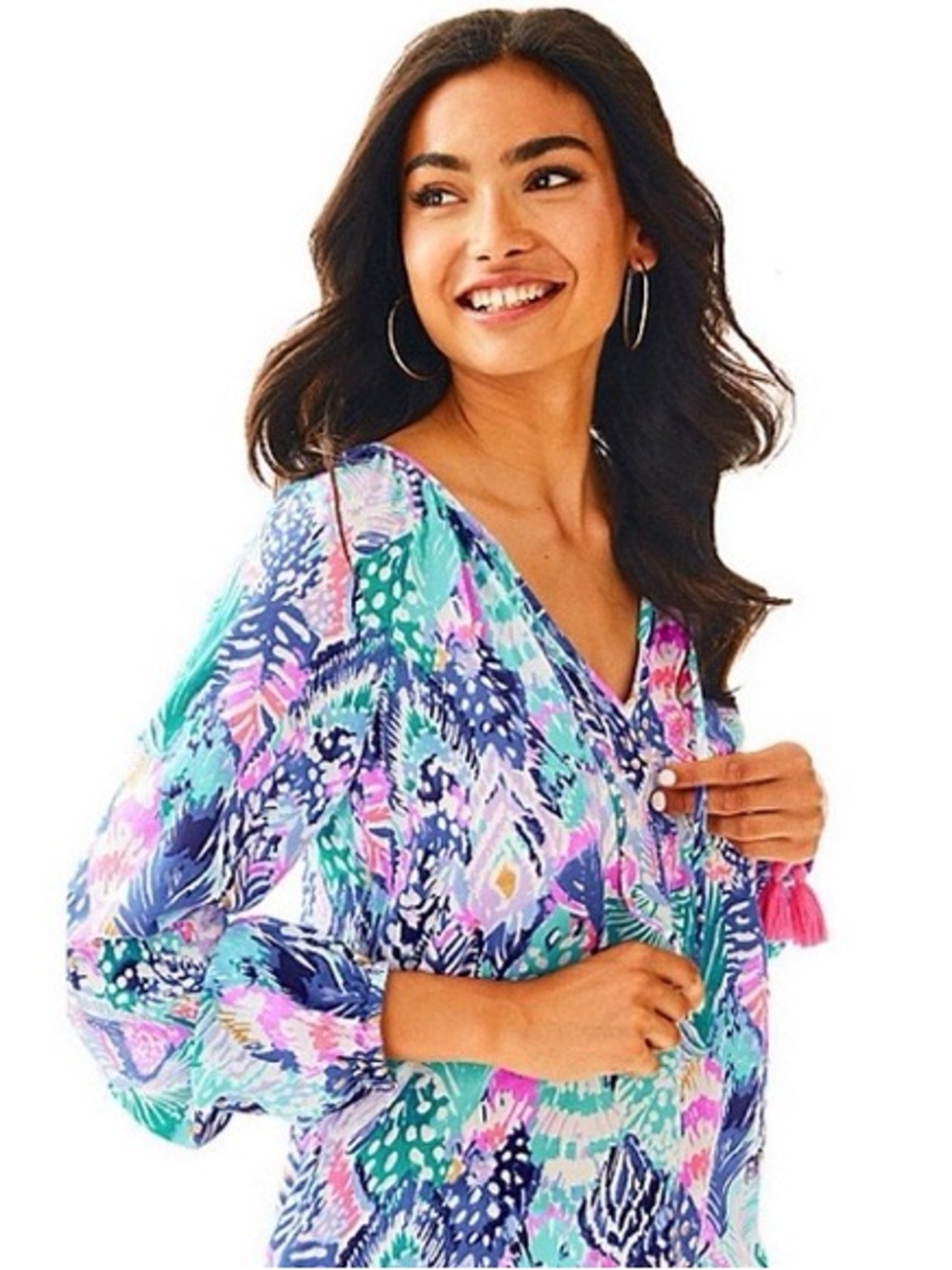 Lilly Pulitzer Willa Top in Quill Out